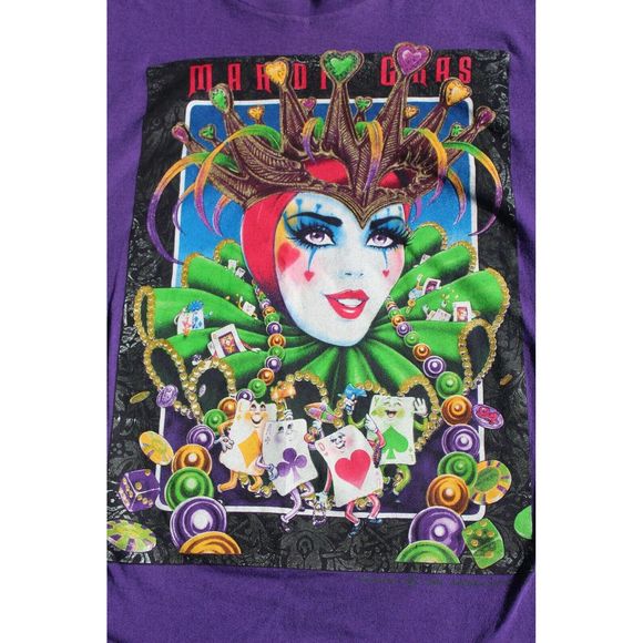 Vintage New Orleans Mardi Gras T Shirt size Large - Picture 1 of 5